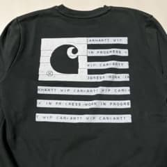 Carhartt WIP カーハートスウェット 長袖ブラック ロゴバックプリント
