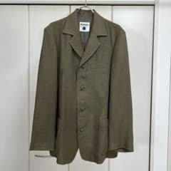 ISSEY MIYAKE/イッセイミヤケ コットンリネンジャケット 90s イッセイミヤケメンISSEY MIYAKE MEN コットンリネン光沢テーラード