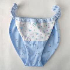 ダブルガーゼふんどしパンツ 綿100% ハンドメイド(カモメ×小花)のサムネイル