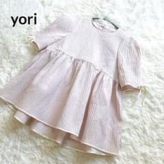 yori ヨリ フクレフレアブラウス 36 ピンク リボン 美品 - メルカリ