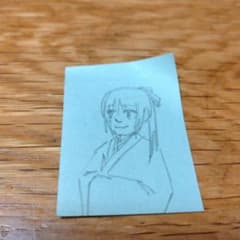 手描きイラスト ポストイット 和風キャラクターのサムネイル