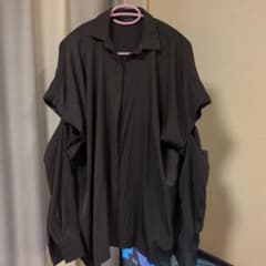 JEANASIS ブラック 長袖シャツ 2way仕様のサムネイル