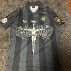 DROPDEAD フットボールユニフォームTシャツ ブラック/グレー値下げ中 