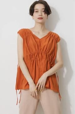 AZUL BY MOUSSY DRAWSTRING GATHER BLOUSEのサムネイル