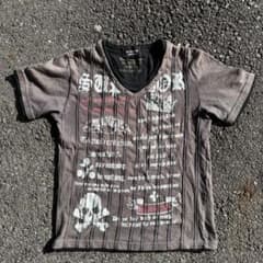 00s Y2K 平成 ギャル男 Tシャツ ドクロ 文字T archive - メルカリ