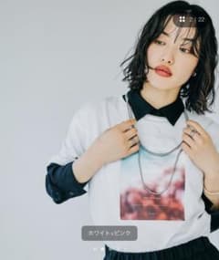 【LEPSIM】フォトプリントTシャツ(ホワイト)のサムネイル