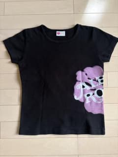 ALBA ROSA 黒 半袖Tシャツ ピンクグラフィックのサムネイル