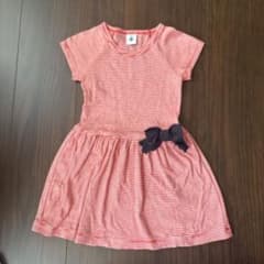 子供用ワンピース　プチバトー赤ストライプのサムネイル