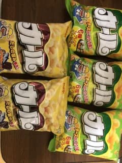 明治カール　お菓子　チーズ味×3 うすあじ×2のサムネイル