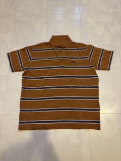 Stussy ブラウン ストライプ ポロシャツのサムネイル