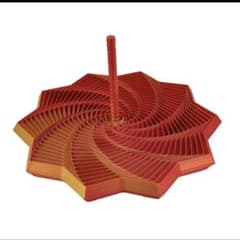 八角スパイラルタワー 3Dプリント 知育・ストレス解消玩具　赤金のサムネイル