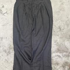 80s 90s ヘリンボーン 2タック ワイドスラックス W38のサムネイル