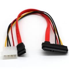 新品 便利なSATA-電源変換一体型ケーブル40cmのサムネイル