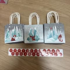 ［未使用］24枚セットアドベントカレンダー 紙袋 シール付きのサムネイル
