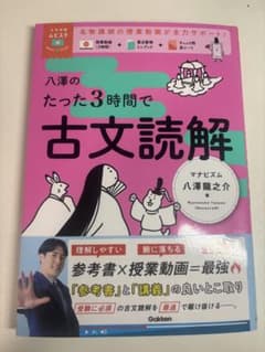 八澤のたった3時間で古文読解のサムネイル
