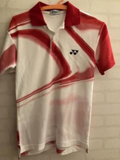 YONEX ポロシャツ ホワイト レッド SSサイズのサムネイル