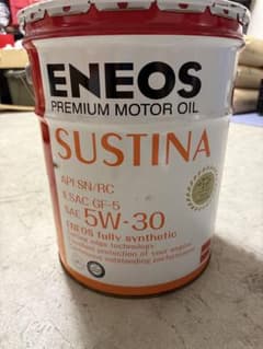 ENEOS SUSTINA 5W-30 20L エンジンオイル - メルカリ
