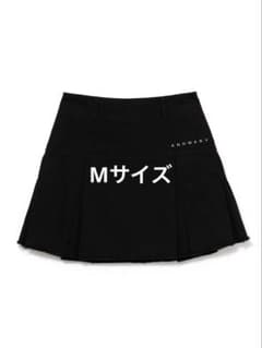 ANDMARY Mary logo cotton skirt black - メルカリ
