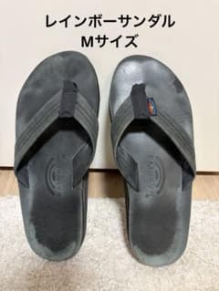 RAINBOW SANDALS ビーチサンダル 黒 26.5〜27.5cm 美品