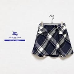BURBERRY BLUE LABEL ウールチェック ミニスカート 36 美品 - メルカリ