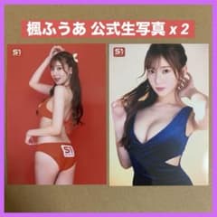 楓ふうあ DVD 特典 生写真 2枚 / グラビアアイドル チェキ セクシー