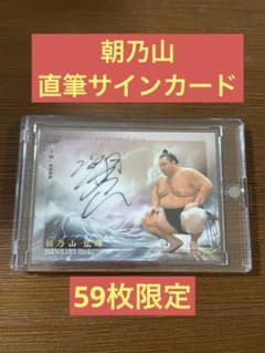大相撲カードBBM 59枚限定 朝乃山 直筆サインカード - メルカリ
