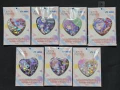 【7種セット】蓮ノ空 × オンゲキ コラボ キラキラハート型缶バッジ SEGA