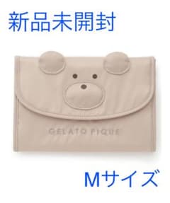 【新品未使用】gelato pique  くま　ベア母子手帳ケース　Mのサムネイル