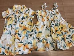 姉弟　お揃い　リンクコーデ　GAP 花柄　12~18month 3yearのサムネイル