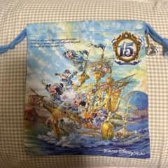 【新品未使用】東京ディズニーシー15周年　巾着のサムネイル