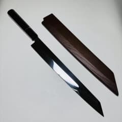 270mm 切付柳刃包丁 鏡面 黒檀紫檀八角柄 刺身包丁 全鋼「鞘」 鞘付き 270mm 切付柳刃包丁 本牛角黒檀八角柄 刺身包丁 全鋼 和包丁