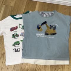 スパンコールデザイン　ロングTシャツ 120㎝のサムネイル