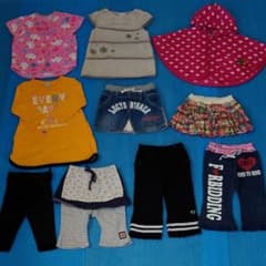 d 女の子 90 10枚　まとめ売り　秋冬　ボトムス　トップスのサムネイル