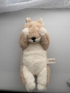 くびねっこ シバイヌ　ぬいぐるみ キーホルダー　リール付き