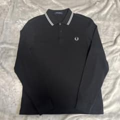 美品 Fred Perry 長袖 ポロシャツ Lブラック - メルカリ