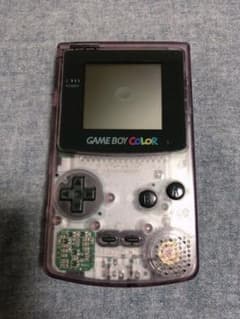 ジャンク品！　Nintendo ゲームボーイカラー クリアパープル➕ソフト３個のサムネイル