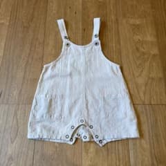 ベージュオーバーオール 80cm 綿100%のサムネイル