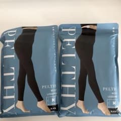 PELTHY RESET LEGGINGS Mサイズ ブラック2枚セットのサムネイル