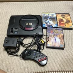 値下げ SEGA メガドライブ 本体（ジャンク）とソフト三本 - メルカリ