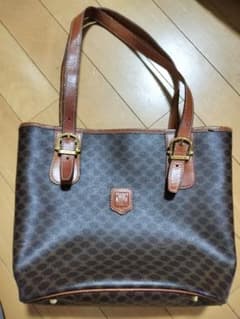セリーヌ CELINE マカダム柄 トートバッグ バケツ型 オールドセリーヌ