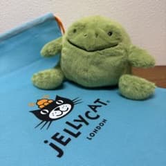 ジェリーキャット カエル ぬいぐるみ スマイリングフロッグ 新品 出産