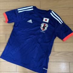 【140サイズ】日本代表　サッカーシャツ　adidas アディダス　キッズのサムネイル