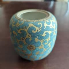 ら*い様 陶器 翠華作 香炉 宝相華文様のサムネイル