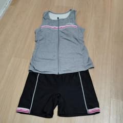 ellesse 水着セット グレー ブラックのサムネイル