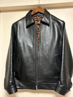 ☆ワコマリア☆GUILTY PARTIES黒 レザージャケットヒョウ柄 - メルカリ