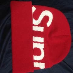 supreme ビッグロゴ ビーニー 赤のサムネイル