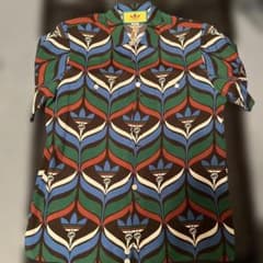 adidas × Gucci トレフォイルプリント ボウリングシャツ - メルカリ