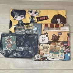 BTS BT21 TinyTAN 이치 반 쿠지 라스트 원상 목욕 수건 미니 토트