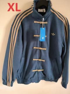 中国限定 アディダス 蛇年トラック スエード ジャケット ブルー XL