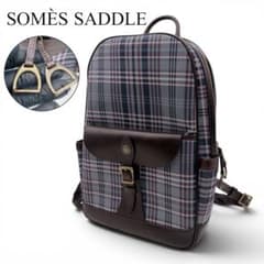 良品 ソメスサドル 御幸毛織 限定 コラボ リュック スタントン チェック柄 良品 ソメスサドル 御幸毛織 限定 コラボ リュック スタントン